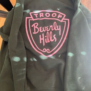 Troop Beverly Hills Hunter Green and Hot Pink Sweatshirt